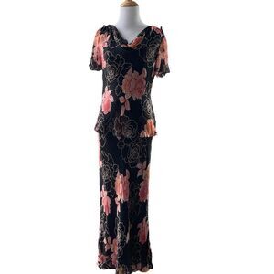 Spenser Jeremy 100% Silk Floral Dress